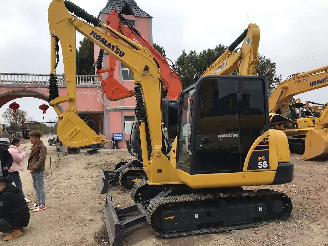 2021 Komatsu PC56 mini excavator, side profile view 2021 Komatsu PC56 mini excavator, side profile view