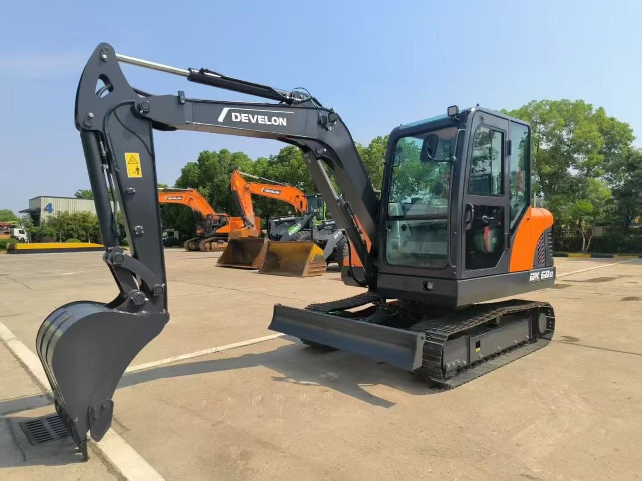 2026 Doosan DX60D mini excavator, side view 2026 Doosan DX60D mini excavator, side view