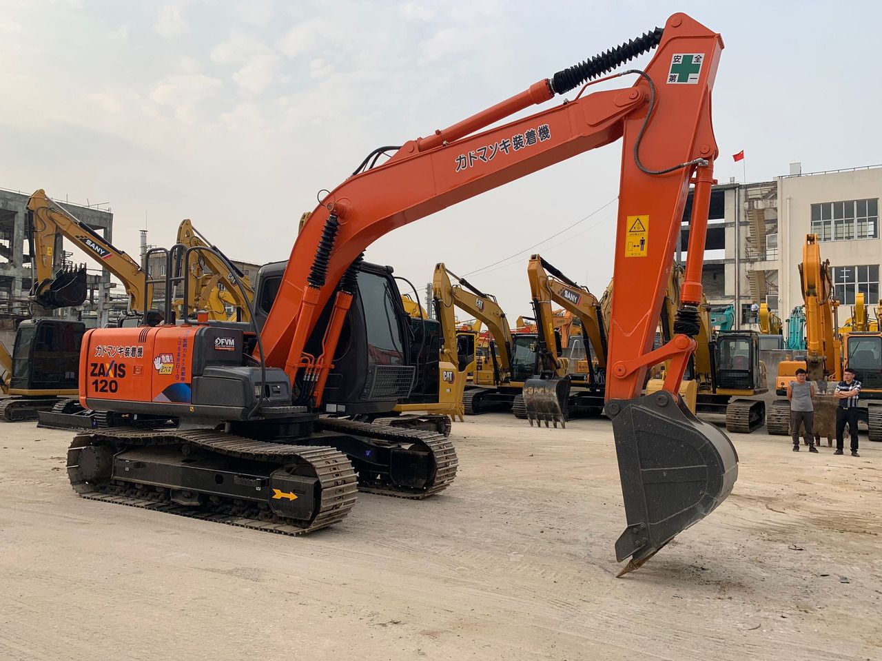 2023 Hitachi ZAXIS 120 crawler excavator, side view 2023 Hitachi ZAXIS 120 crawler excavator, side view