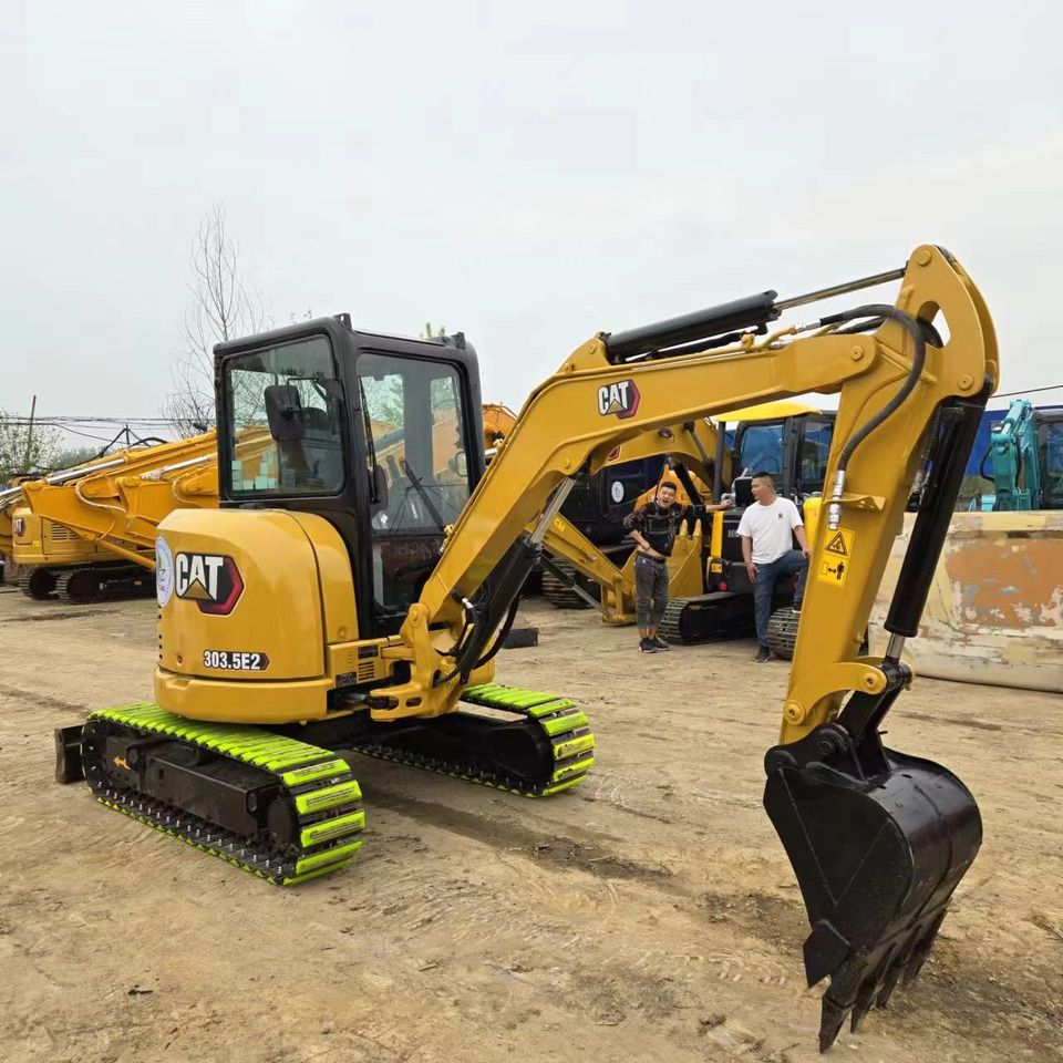 2023 Caterpillar 303.5E2 mini excavator, side view 2023 Caterpillar 303.5E2 mini excavator, side view