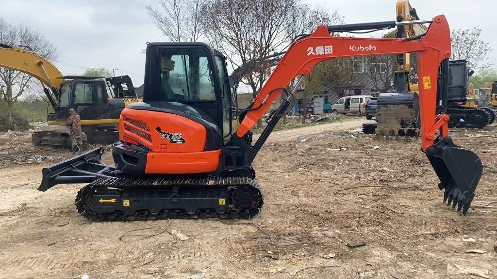 2023 Kubota KX155 mini excavator, side profile view 2023 Kubota KX155 mini excavator, side profile view