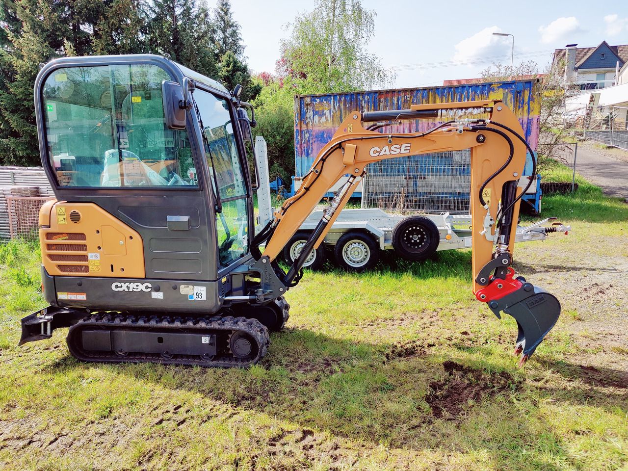 2022 CASE CX19C mini excavator, side view 2022 CASE CX19C mini excavator, side view