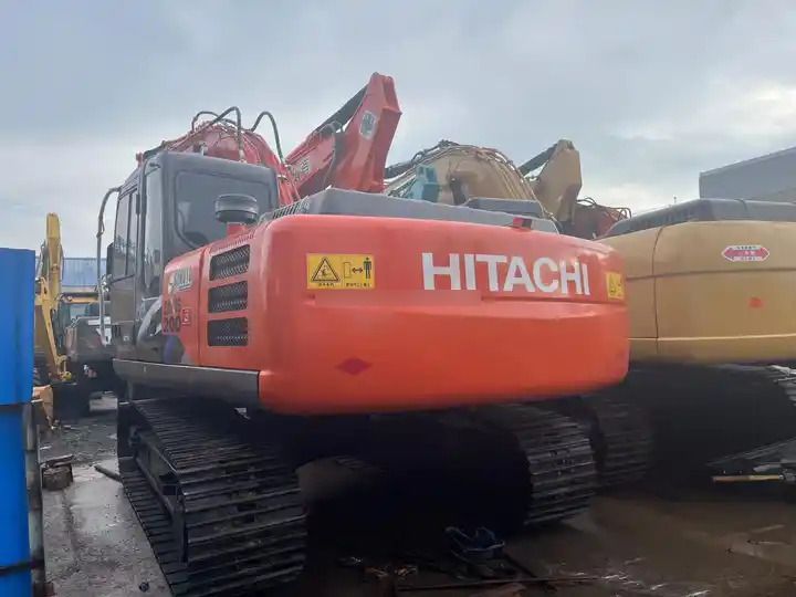2020 Hitachi ZX200 crawler excavator, rear three-quarter view 2020 Hitachi ZX200 crawler excavator, rear three-quarter view