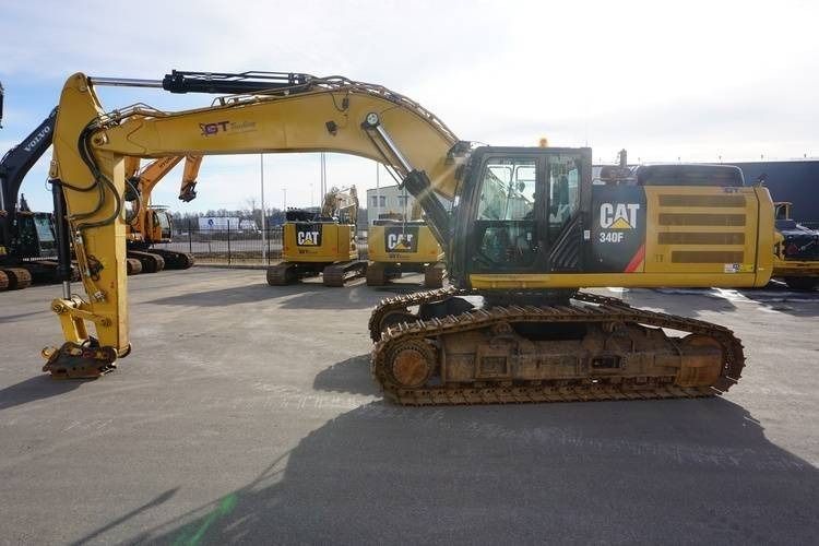 2016 Caterpillar 340F crawler excavator, side view