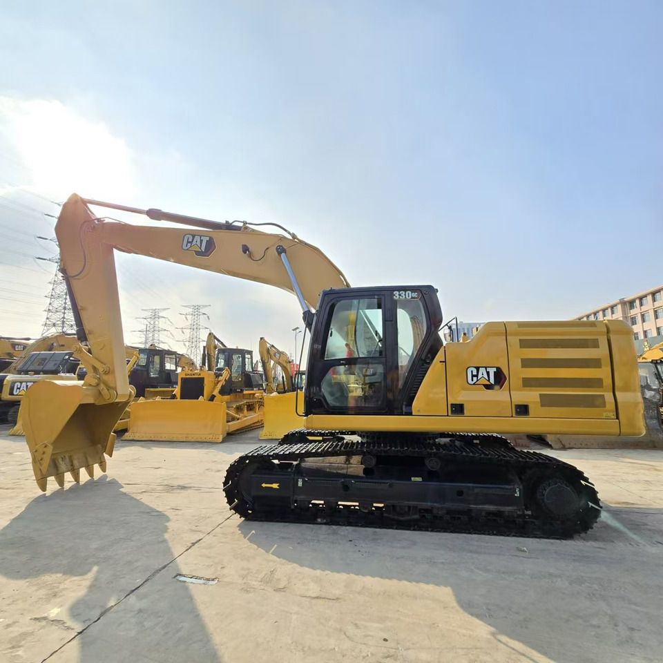 2023 Caterpillar 330GC crawler excavator, side profile view