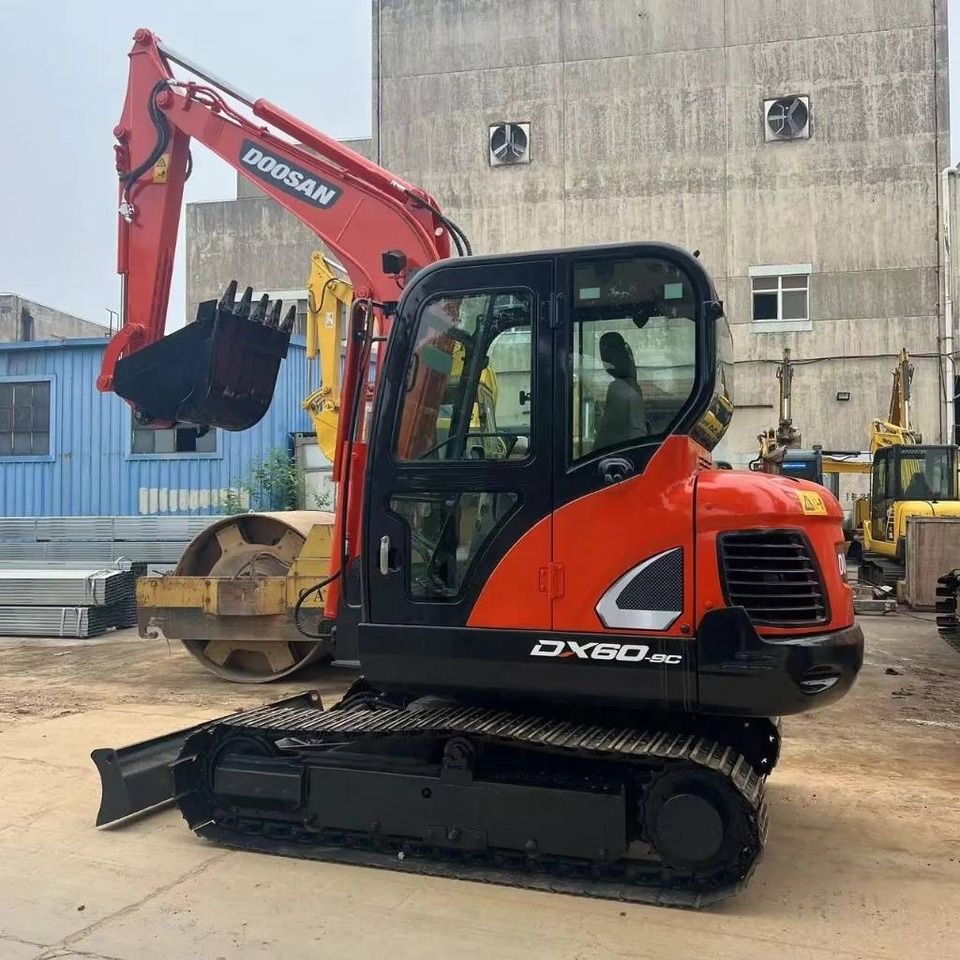 2022 Doosan DX60-9C mini excavator, side profile view 2022 Doosan DX60-9C mini excavator, side profile view