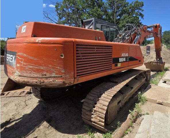 2007 Atlas 1804 LC AWE4 crawler excavator, rear three-quarter view 2007 Atlas 1804 LC AWE4 crawler excavator, rear three-quarter view