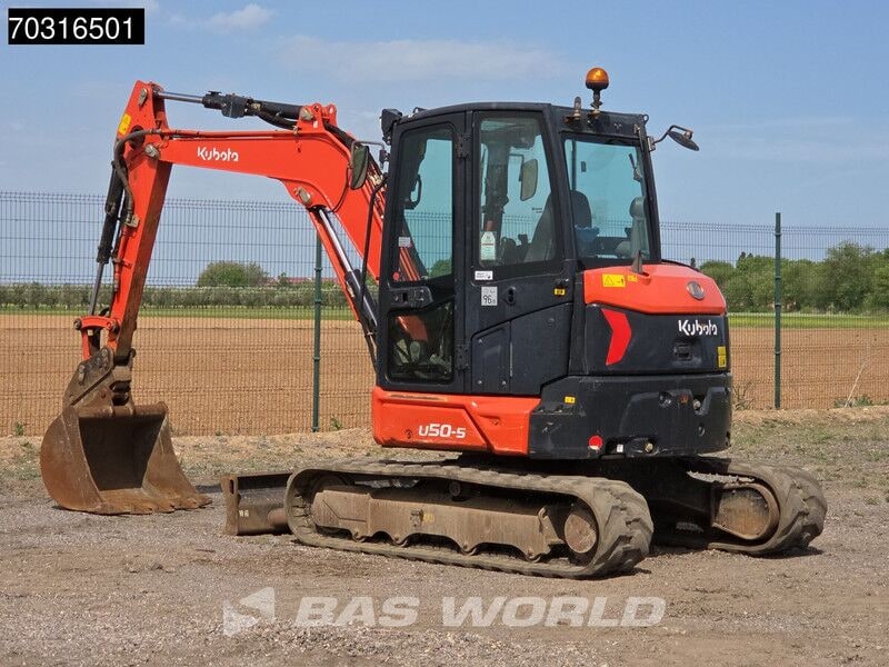 2020 Kubota U50-5 mini excavator, side view