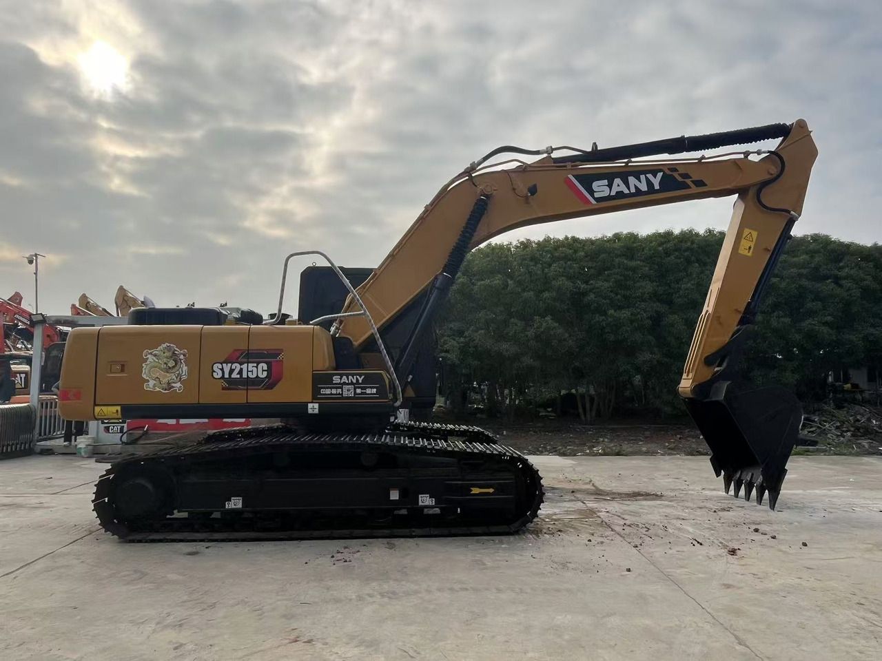 2023 SANY SY215C crawler excavator side view