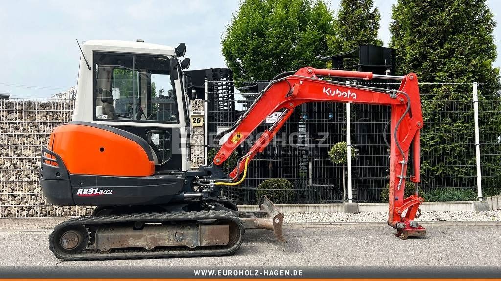 2010 Kubota KX91-3 S2 mini excavator, side view