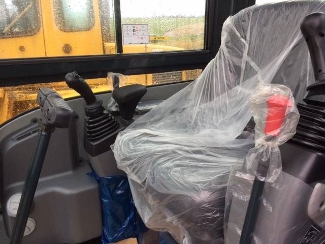 2016 Hyundai R25AK mini excavator interior cab view