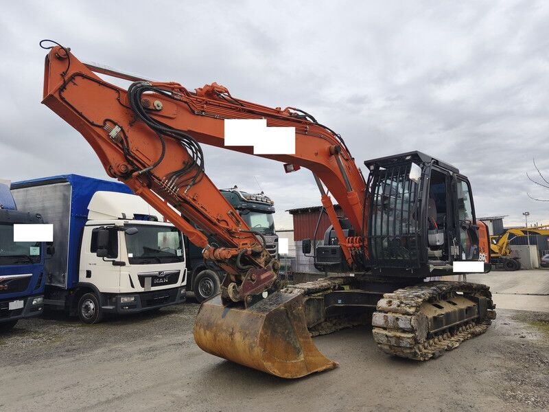 2018 Hitachi ZX160LC-6 crawler excavator, front three-quarter view