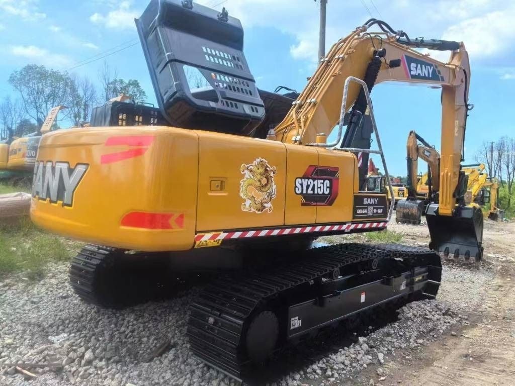 2024 Sany SY215C crawler excavator, rear three-quarter view