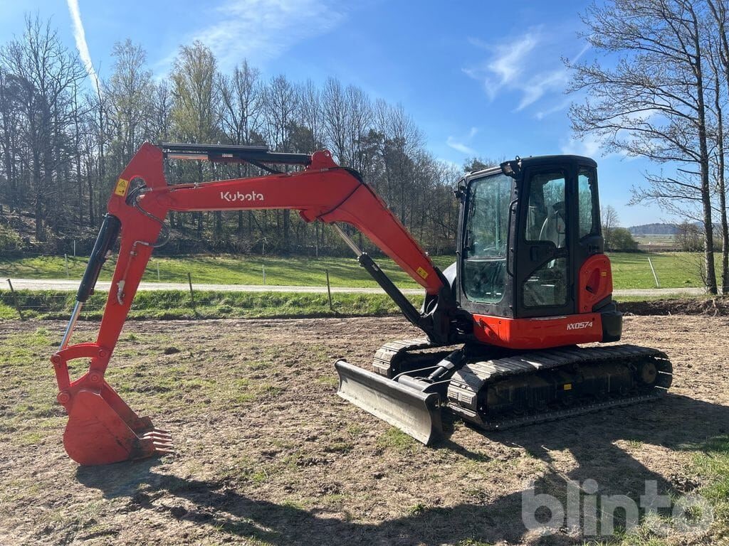 2023 Kubota KX057-4 crawler excavator, side view 2023 Kubota KX057-4 crawler excavator, side view