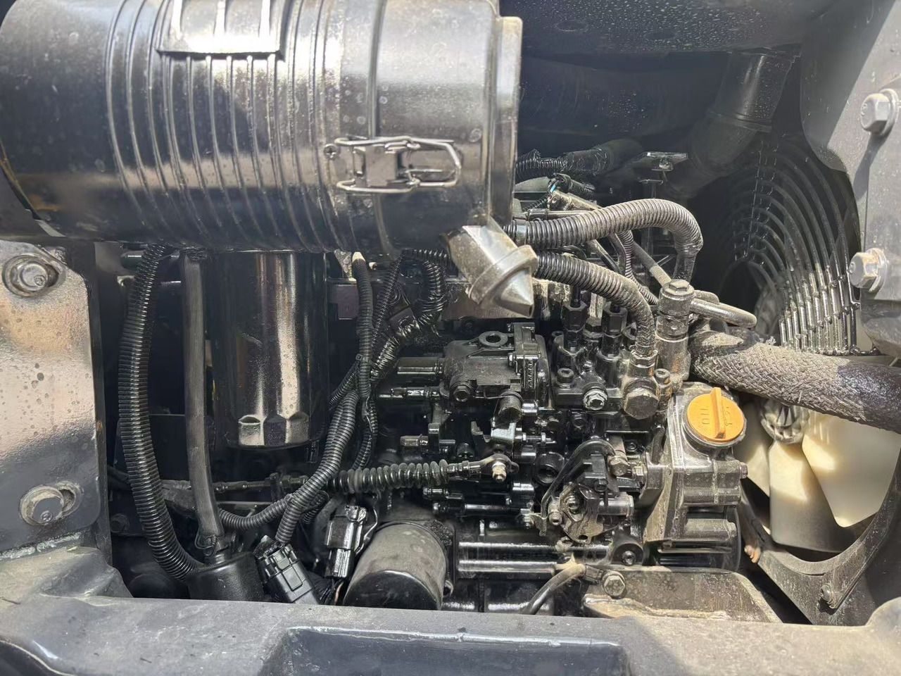 2023 Komatsu PC50MR-3 mini excavator engine compartment view 2023 Komatsu PC50MR-3 mini excavator engine compartment view