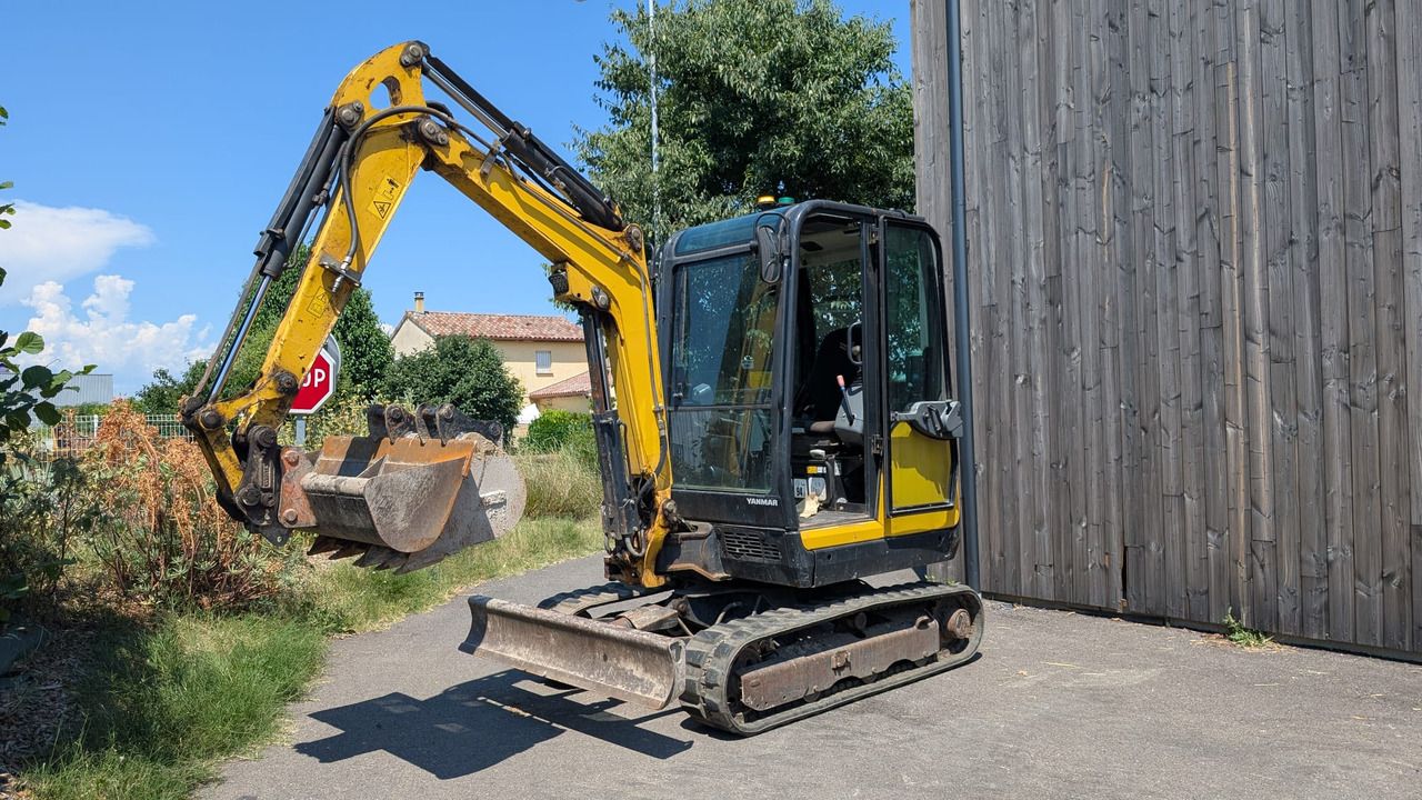 2021 Yanmar SV26 mini excavator, side profile view