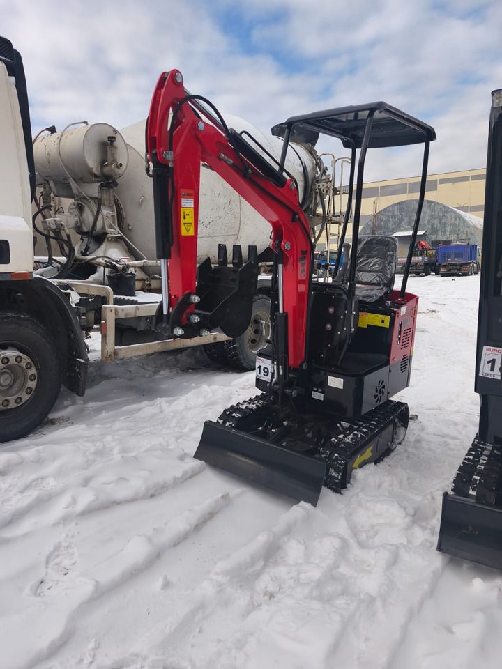 2025 JPC HT-12 mini excavator, front three-quarter view