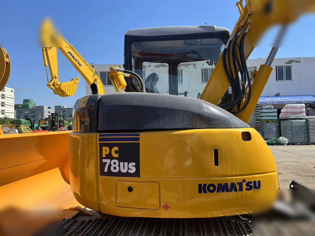 2020 Komatsu PC78US-6 crawler excavator rear view