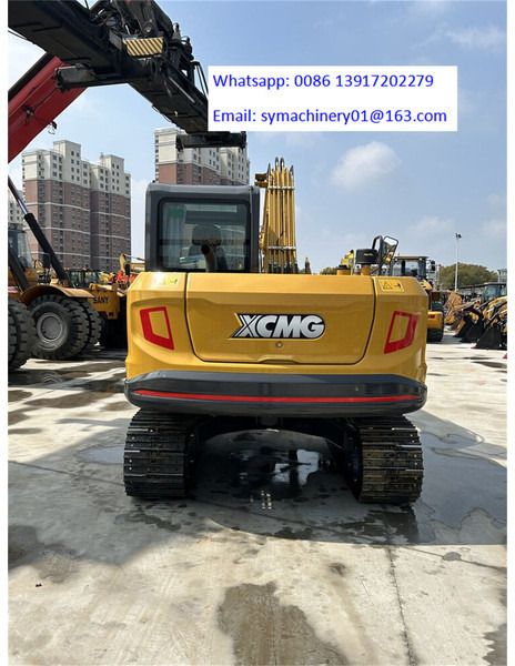 2026 XCMG XE75GA mini excavator rear view
