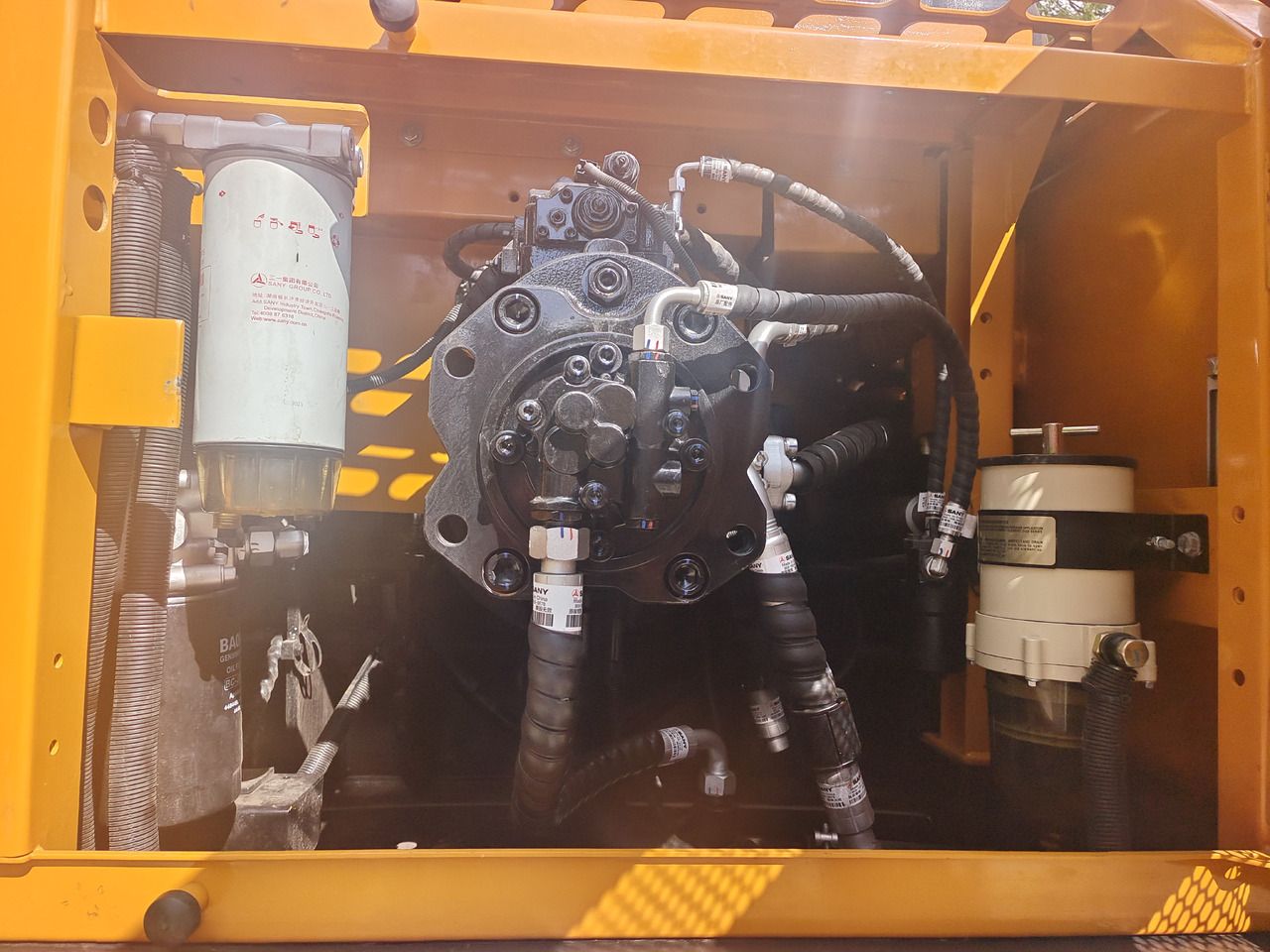 2024 Sany SY365H crawler excavator engine compartment detail 2024 Sany SY365H crawler excavator engine compartment detail