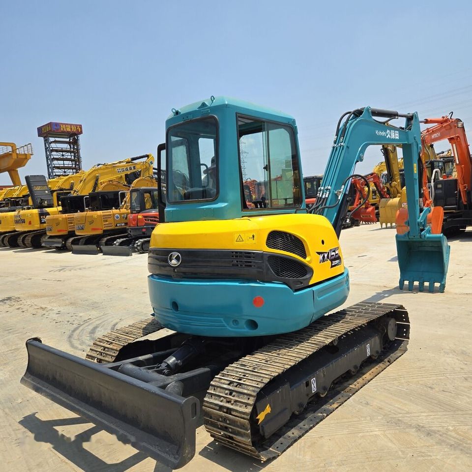2020 Kubota KX155 mini excavator, rear three-quarter view