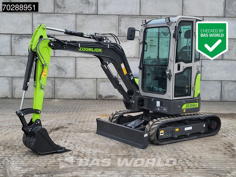 2025 Zoomlion ZE26GU mini excavator side view 2025 Zoomlion ZE26GU mini excavator side view