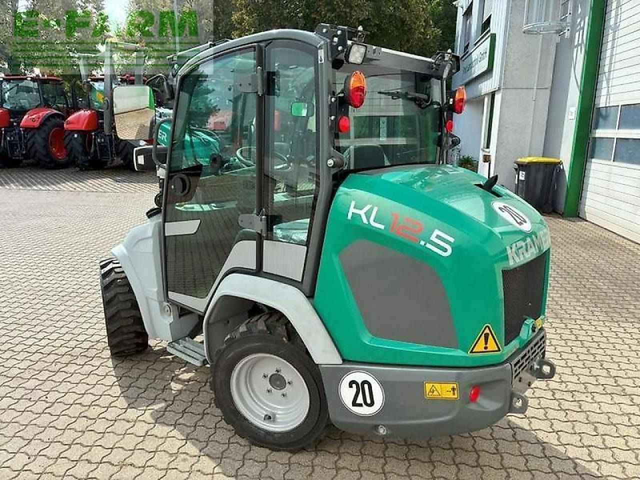 2022 Kramer KL12.5 mini excavator, rear three-quarter view