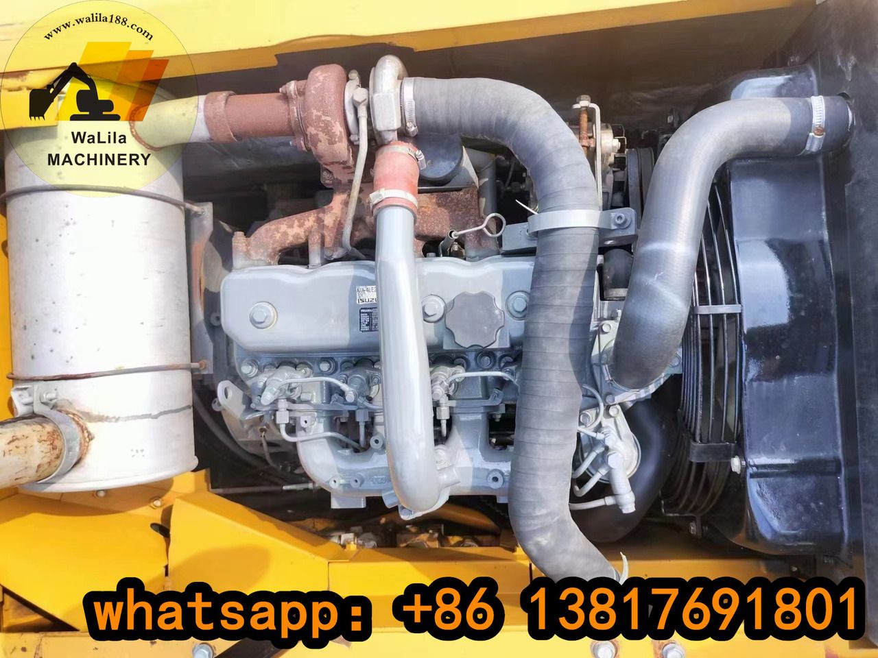 2023 Sany SANY135 crawler excavator engine bay view 2023 Sany SANY135 crawler excavator engine bay view