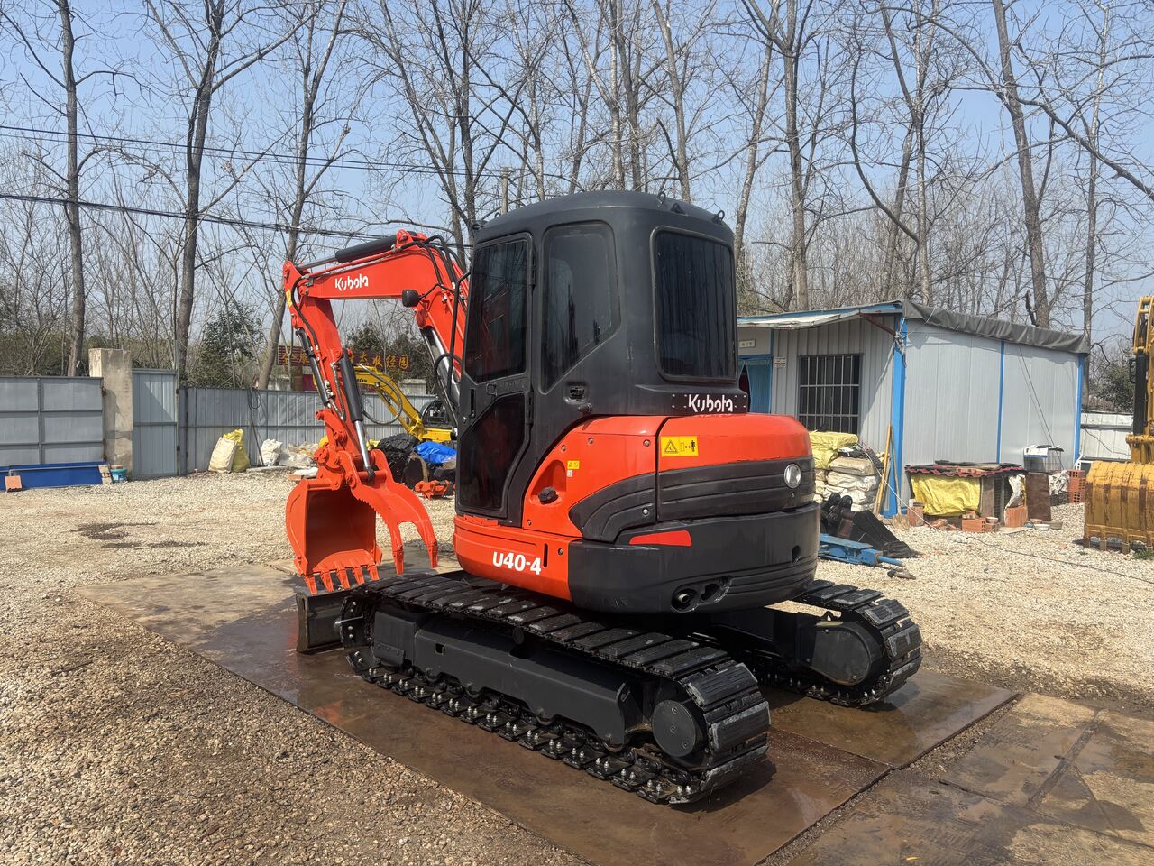 2024 Kubota U40-4 mini excavator, rear three-quarter view 2024 Kubota U40-4 mini excavator, rear three-quarter view