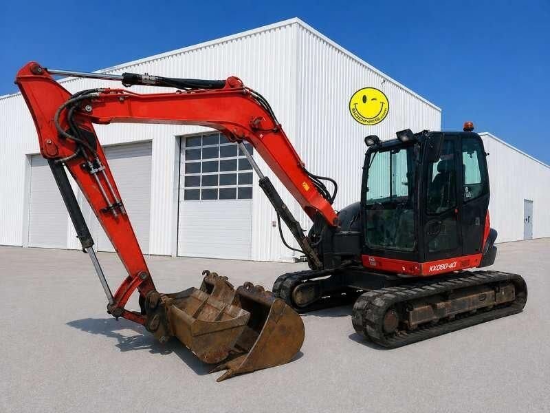 2018 Kubota KX080-4A crawler excavator, side view 2018 Kubota KX080-4A crawler excavator, side view