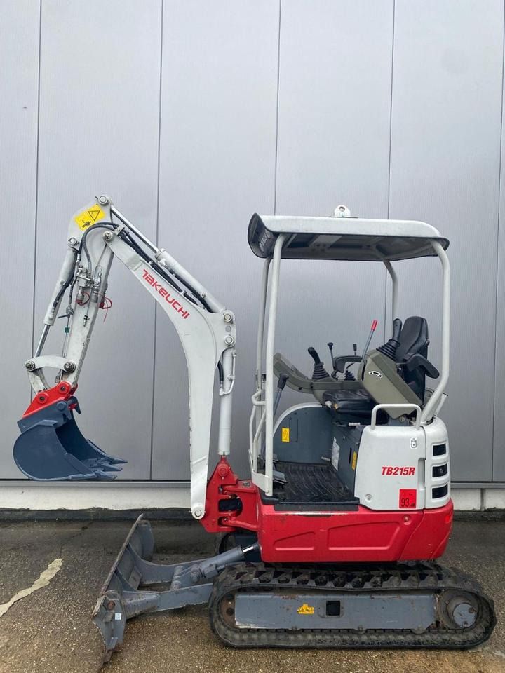 2017 Takeuchi TB215R mini excavator, side view