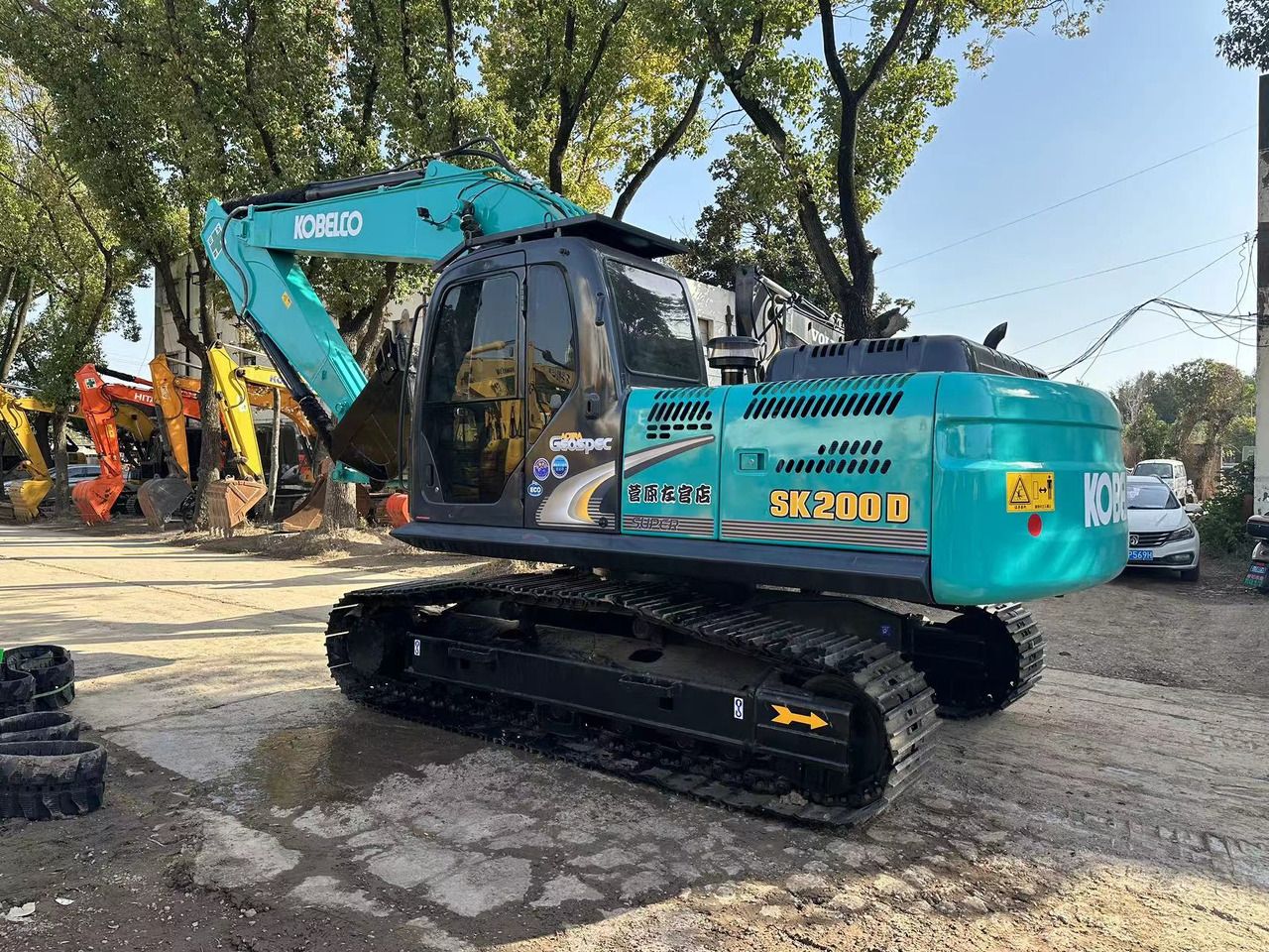 2022 Kobelco SK200D crawler excavator, side view