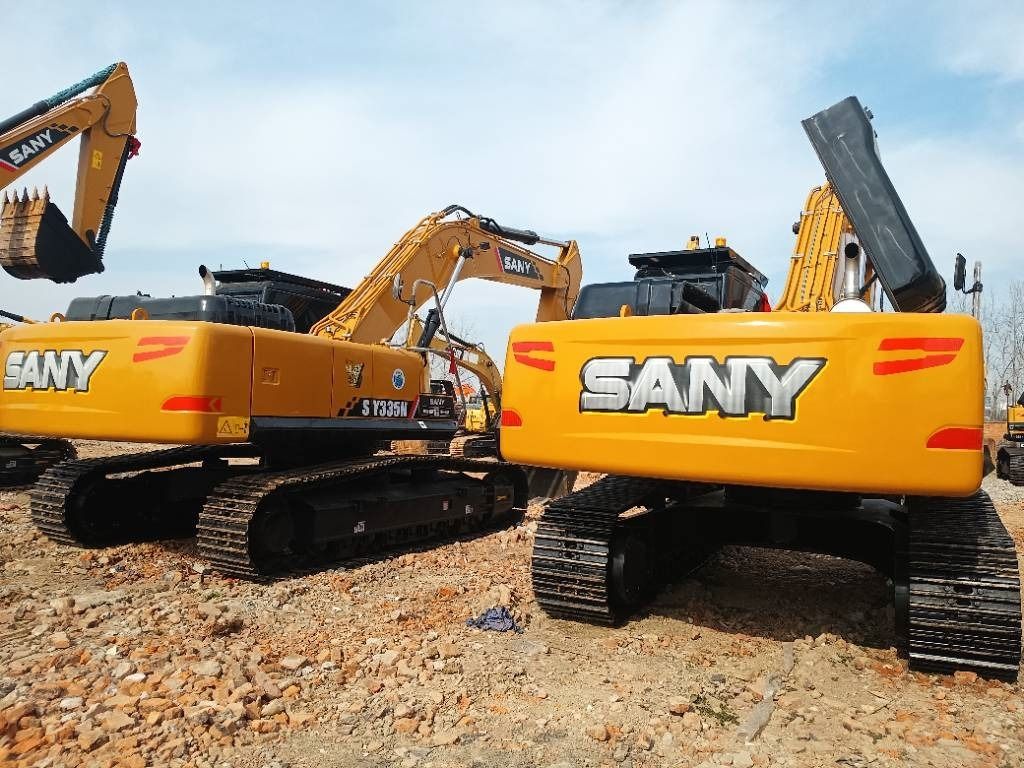 2023 Sany SY335N crawler excavator rear view