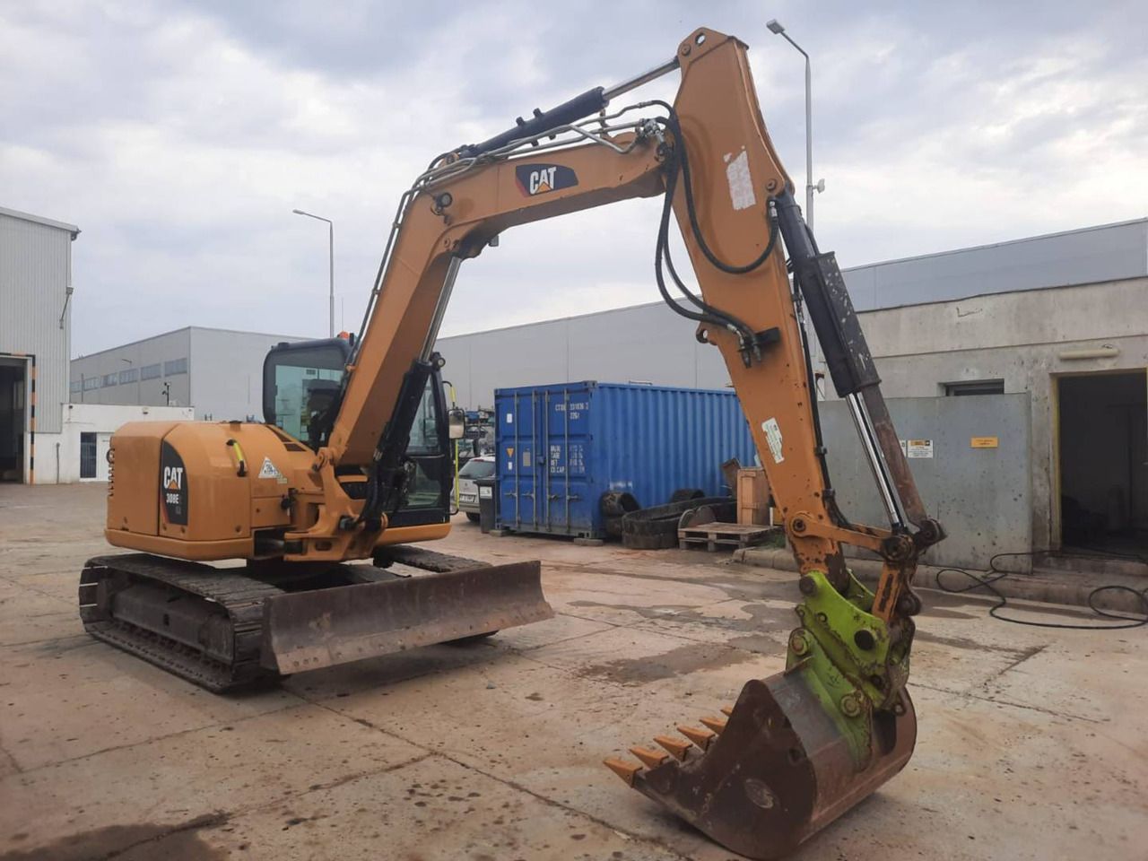 2018 Caterpillar 308E2CR crawler excavator, side view
