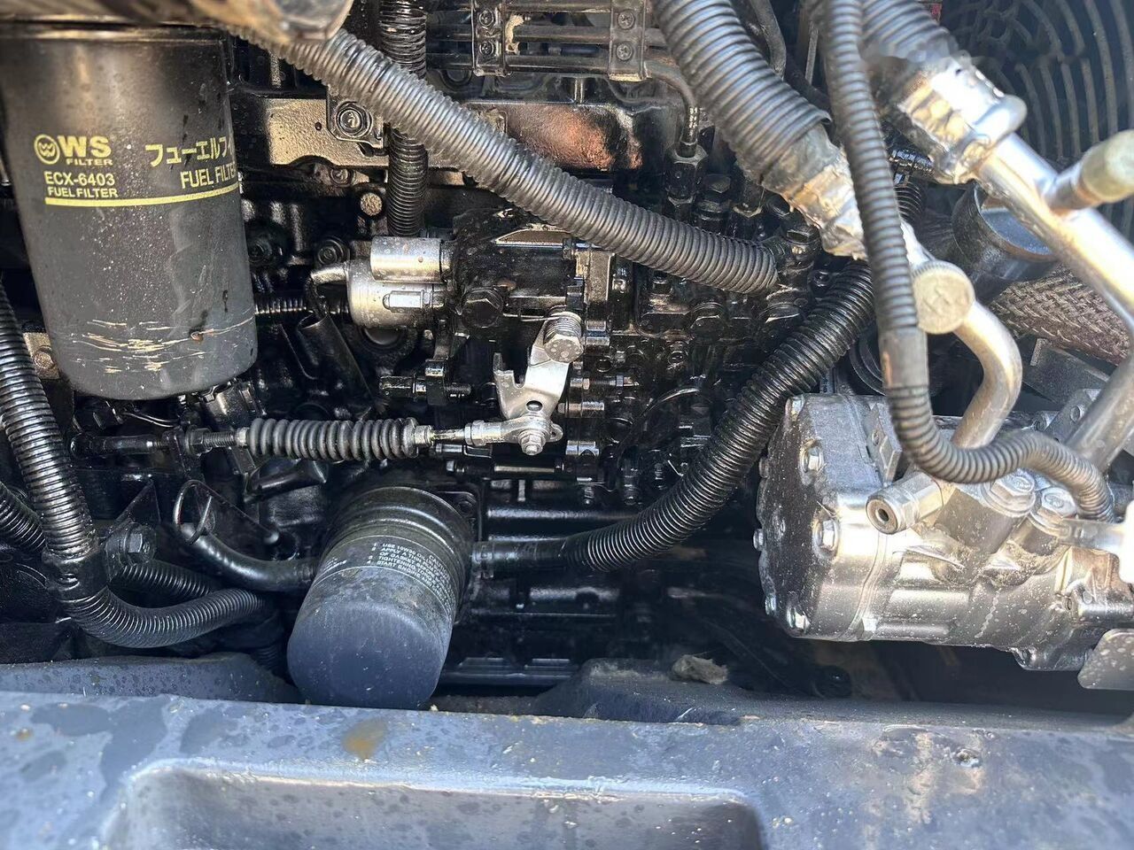 2022 Komatsu PC50 mini excavator engine compartment view 2022 Komatsu PC50 mini excavator engine compartment view
