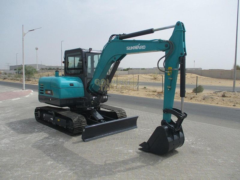 2025 Sunward SWE60E mini excavator, side profile view 2025 Sunward SWE60E mini excavator, side profile view