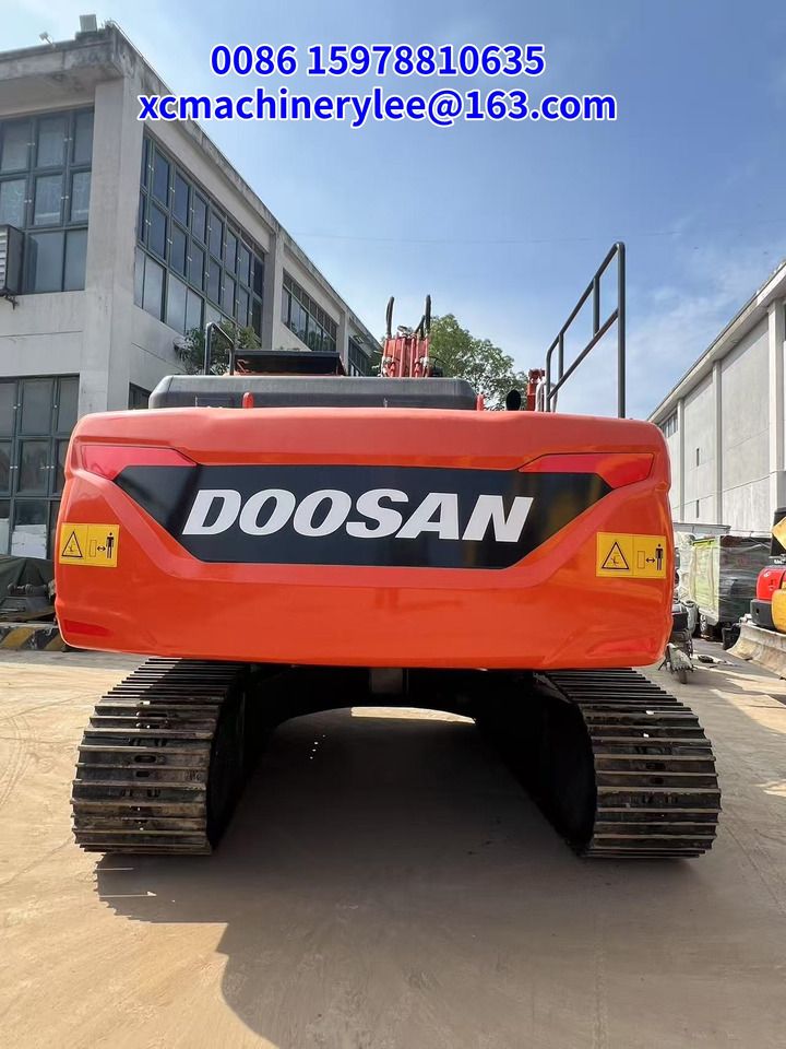 2023 Doosan DX225 crawler excavator rear view