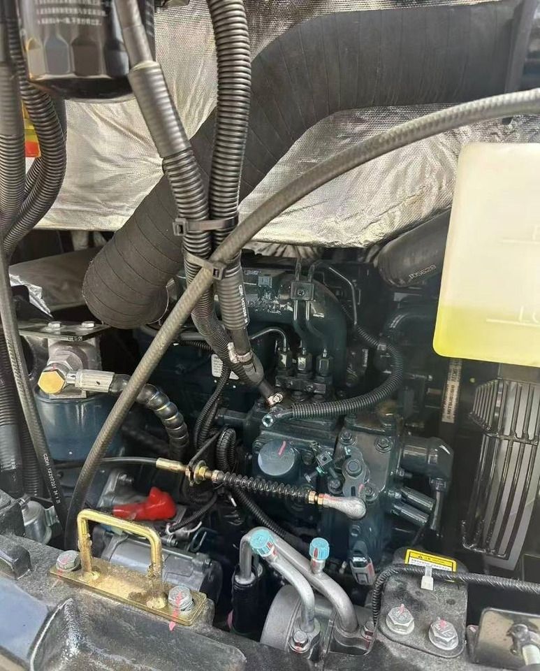 2024 Sany SY35 mini excavator engine bay view