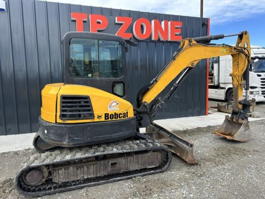 2015 Bobcat E50 mini excavator, side view