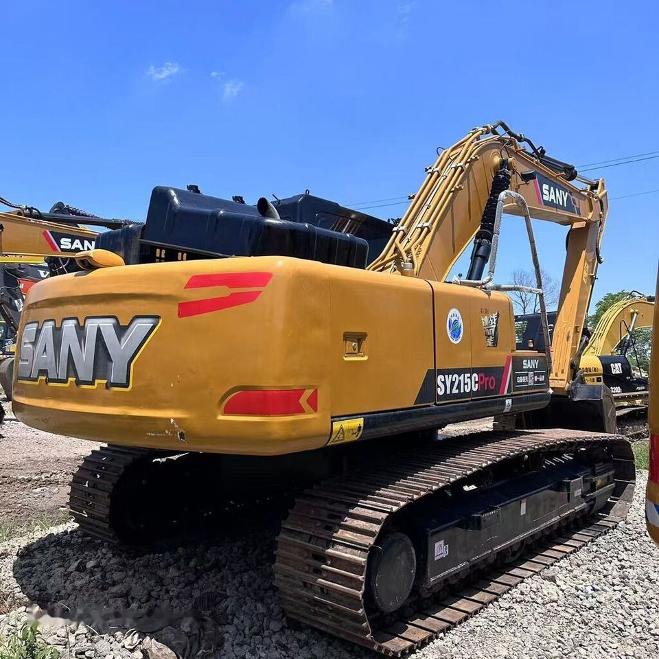 2023 Sany SY215C Pro crawler excavator, rear three-quarter view 2023 Sany SY215C Pro crawler excavator, rear three-quarter view