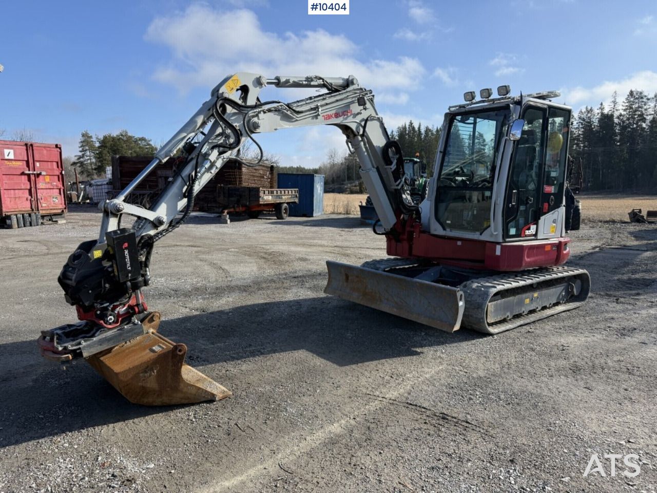 2022 Takeuchi TB257FR crawler excavator, side profile view 2022 Takeuchi TB257FR crawler excavator, side profile view