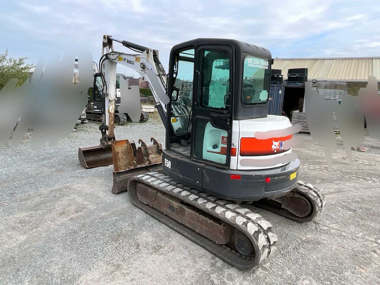 2017 Bobcat E50 crawler excavator, rear three-quarter view 2017 Bobcat E50 crawler excavator, rear three-quarter view
