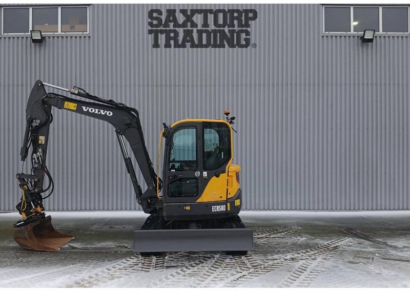 2014 Volvo ECR58D mini excavator, side view