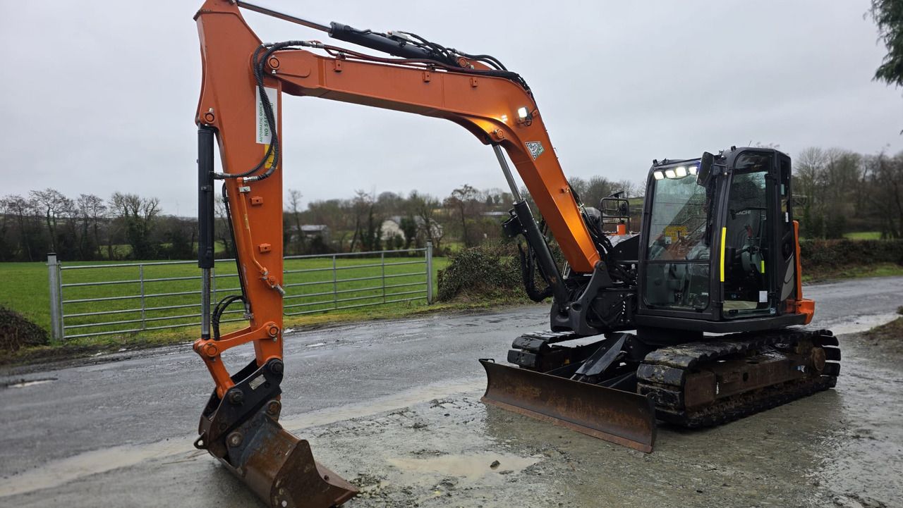 2022 Hitachi ZX85USB-6 mini excavator, side view 2022 Hitachi ZX85USB-6 mini excavator, side view