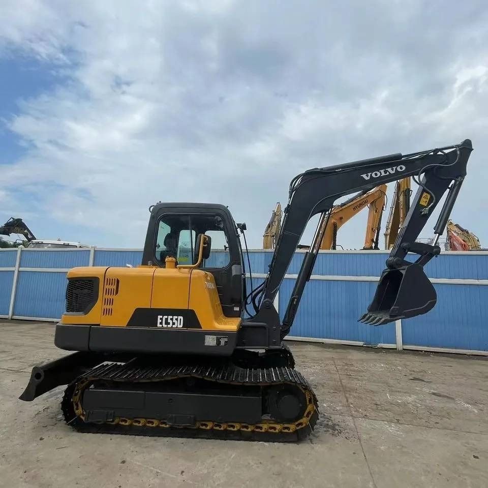 2023 Volvo EC55D mini excavator, side profile view 2023 Volvo EC55D mini excavator, side profile view