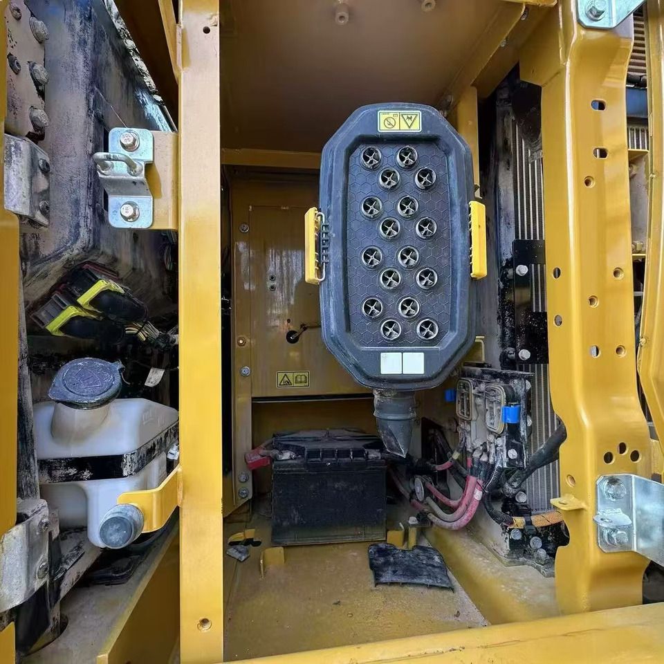 2021 Caterpillar 320GC crawler excavator engine compartment detail
