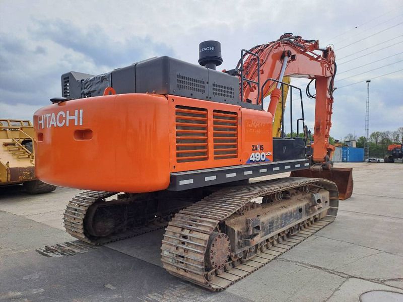 2019 Hitachi ZX490LCH-6 crawler excavator, rear three-quarter view
