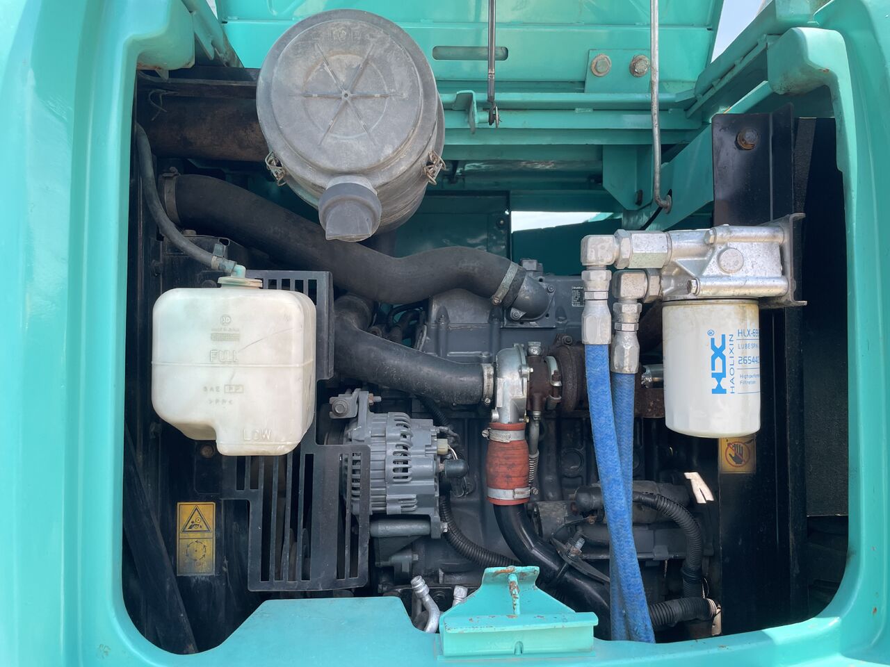 2024 Kobelco SK75 mini excavator engine compartment view 2024 Kobelco SK75 mini excavator engine compartment view