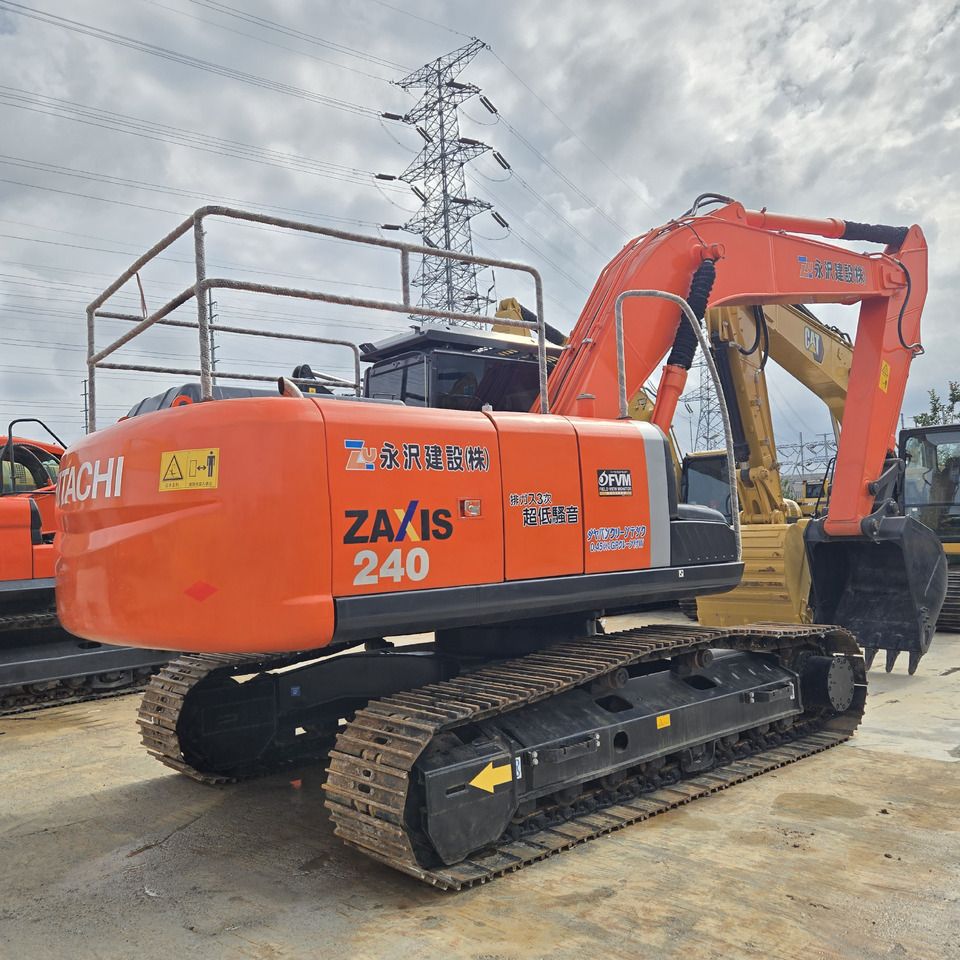 2022 Hitachi Zaxis 240 crawler excavator, rear three-quarter view