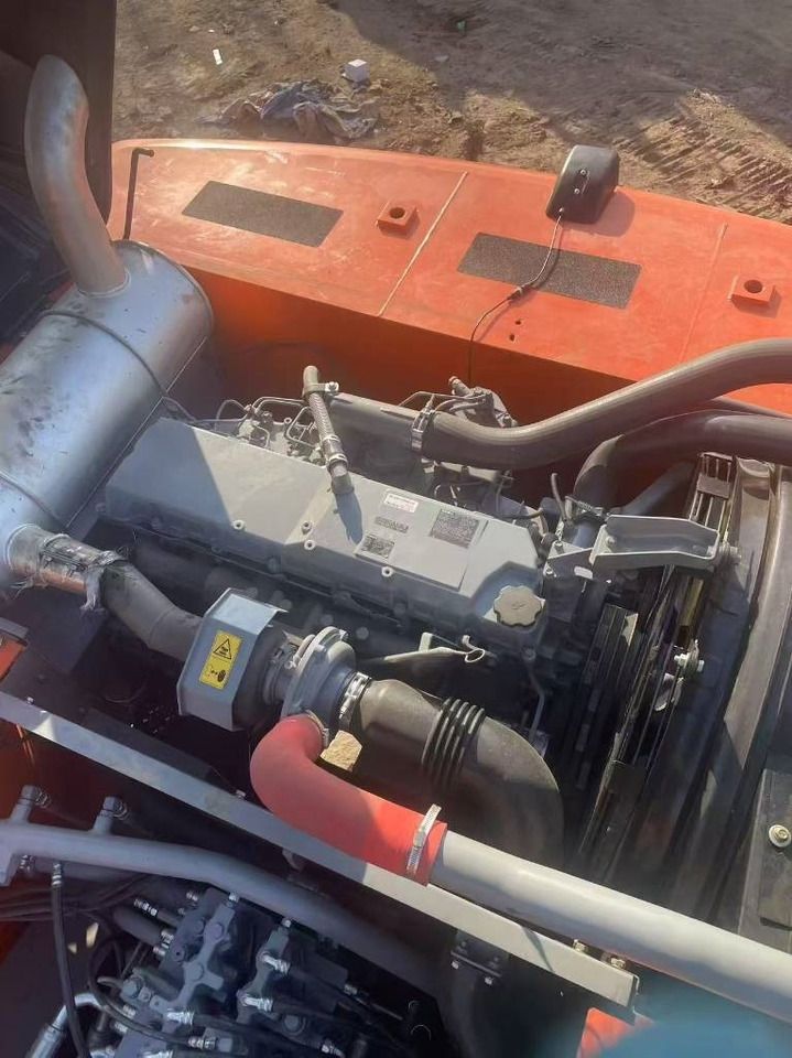 2024 Hitachi ZX350 crawler excavator engine compartment view